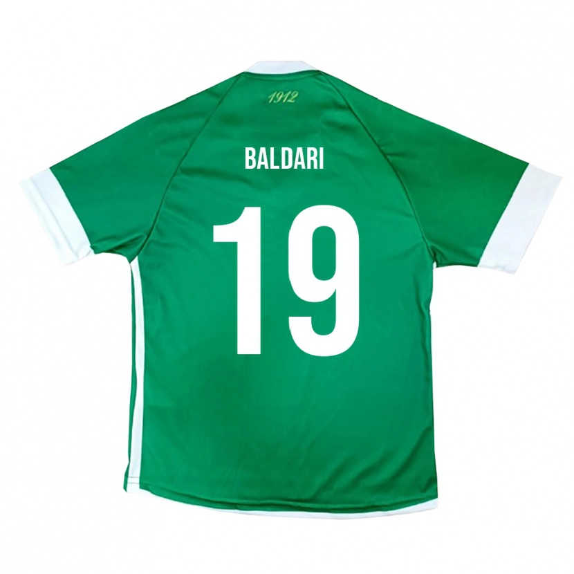 Danxen Mulher Camisola Gabriele Baldari #19 Verde Branco Principal 2025/26 Camisa Brasil