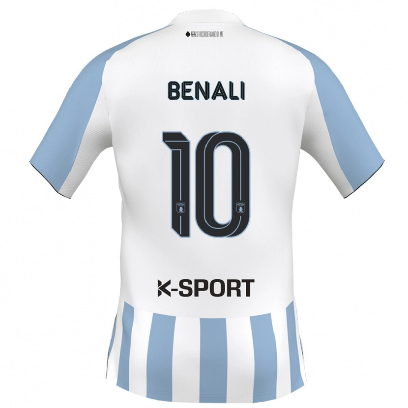 Danxen Mulher Camisola Ahmad Benali #10 Branco Azul Celeste Principal 2025/26 Camisa Brasil