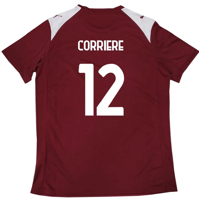 Danxen Mulher Camisola Francesco Corriere #12 Borgonha Branco Principal 2025/26 Camisa Brasil