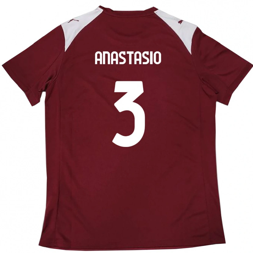 Danxen Mulher Camisola Armando Anastasio #3 Borgonha Branco Principal 2025/26 Camisa Brasil