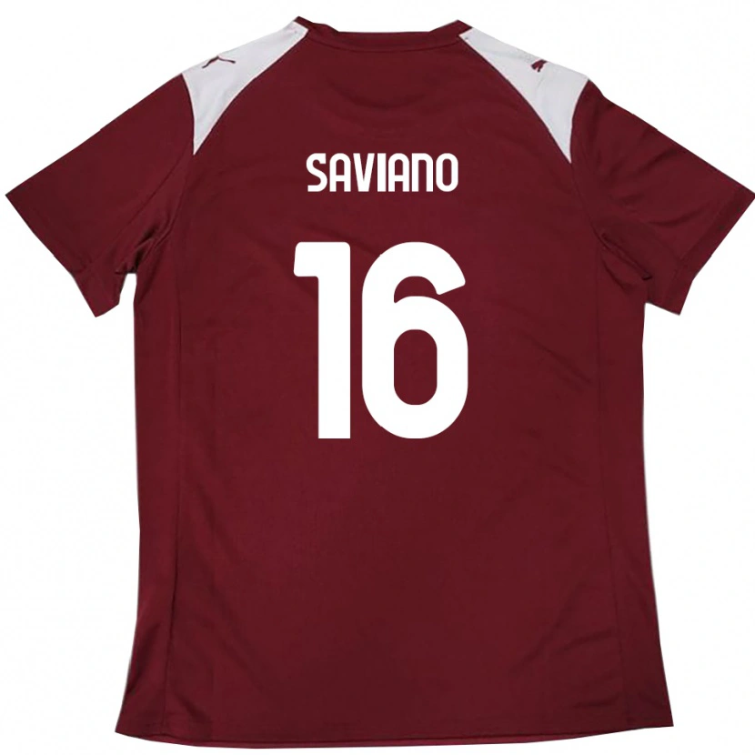 Danxen Mulher Camisola Gianpaolo Saviano #16 Borgonha Branco Principal 2025/26 Camisa Brasil