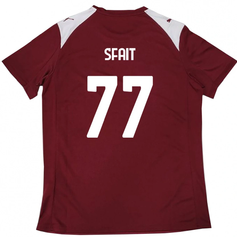 Danxen Mulher Camisola Andres Sfait #77 Borgonha Branco Principal 2025/26 Camisa Brasil