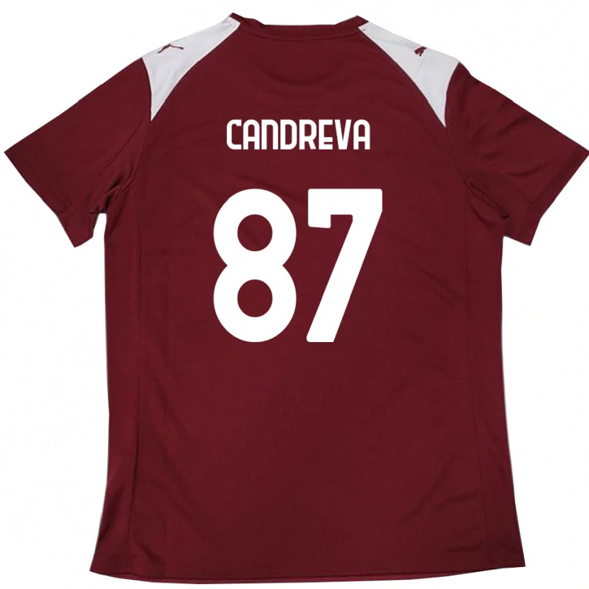 Danxen Mulher Camisola Antonio Candreva #87 Borgonha Branco Principal 2025/26 Camisa Brasil