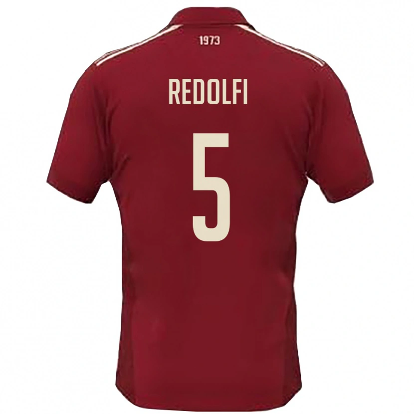 Danxen Mulher Camisola Alex Redolfi #5 Borgonha Branco Principal 2025/26 Camisa Brasil