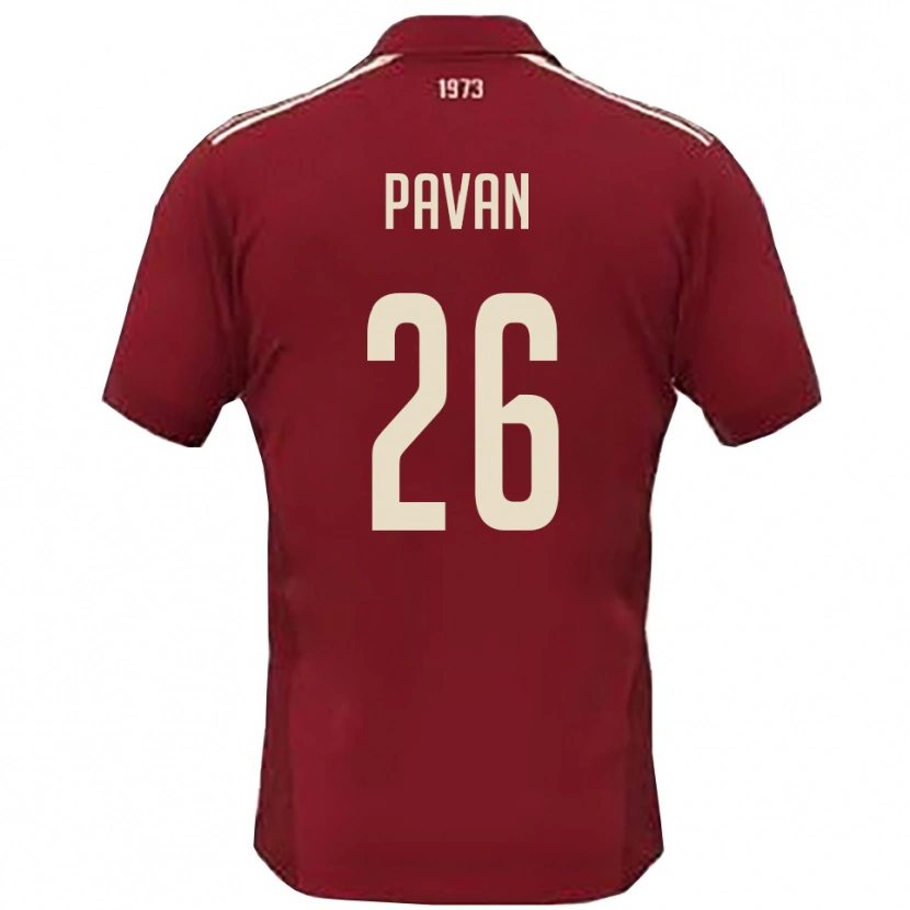 Danxen Mulher Camisola Nicola Pavan #26 Borgonha Branco Principal 2025/26 Camisa Brasil