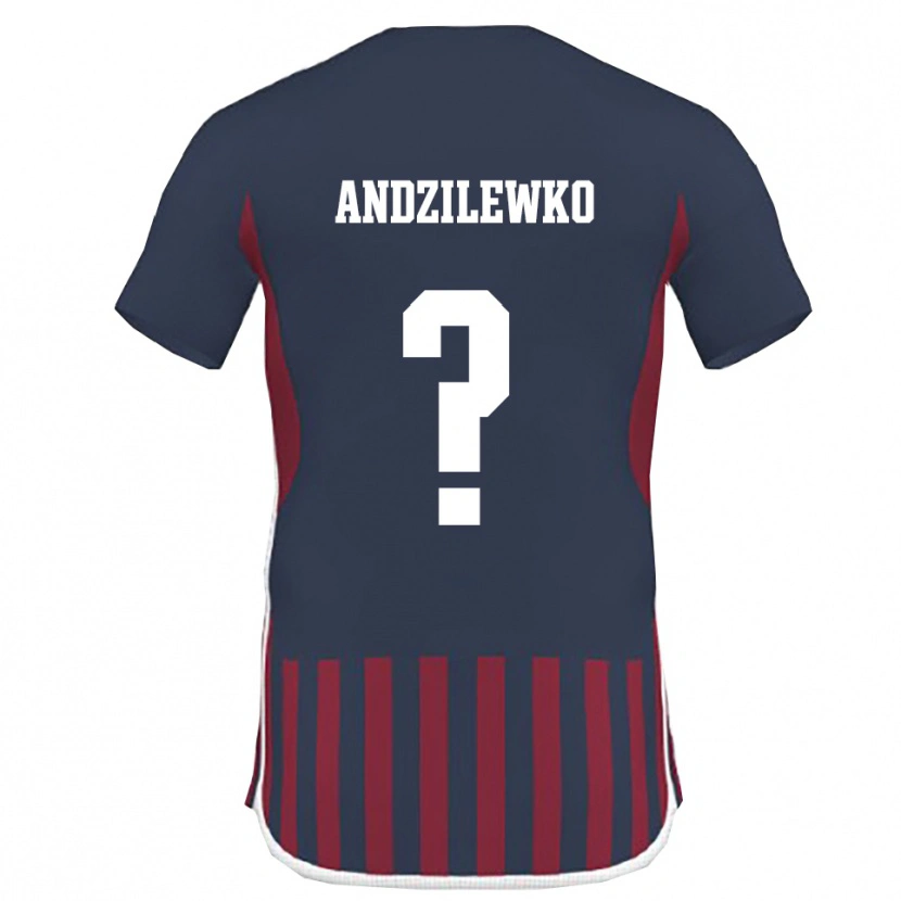 Danxen Mulher Camisola Andzilewko #0 Marinho Vermelho Principal 2025/26 Camisa Brasil