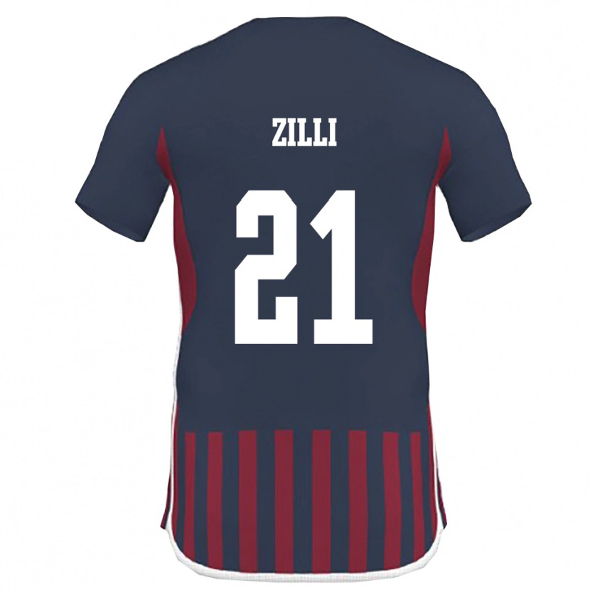 Danxen Mulher Camisola Massimo Zilli #21 Marinho Vermelho Principal 2025/26 Camisa Brasil