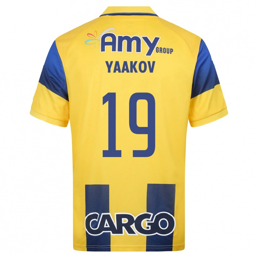 Danxen Mulher Camisola Noam Yaakov #19 Amarelo Marinho Principal 2025/26 Camisa Brasil
