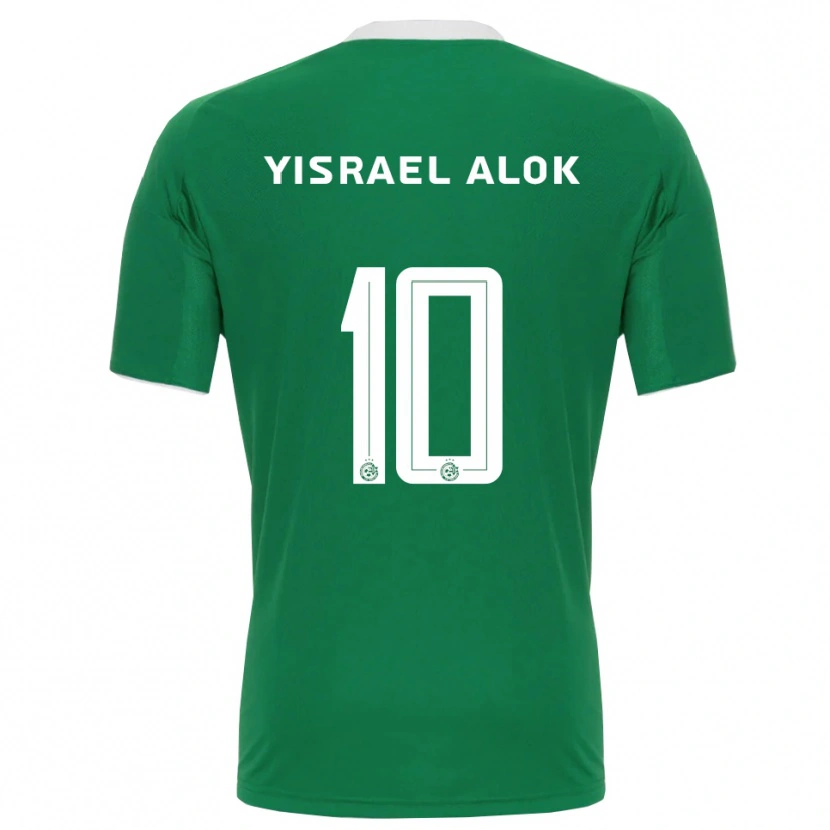 Danxen Mulher Camisola Noam Yisrael Alok #10 Verde Branco Principal 2025/26 Camisa Brasil