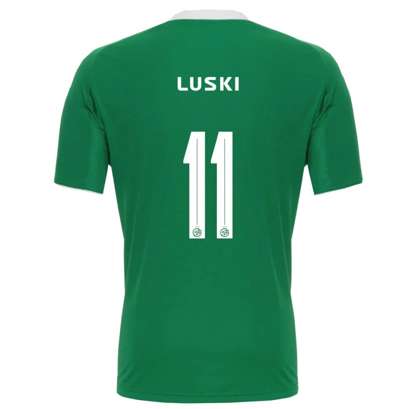 Danxen Mulher Camisola Liam Luski #11 Verde Branco Principal 2025/26 Camisa Brasil