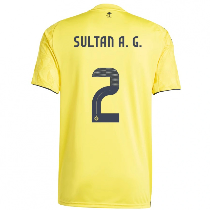 Danxen Mulher Camisola Sultan Al-Ghannam #2 Amarelo Preto Principal 2025/26 Camisa Brasil