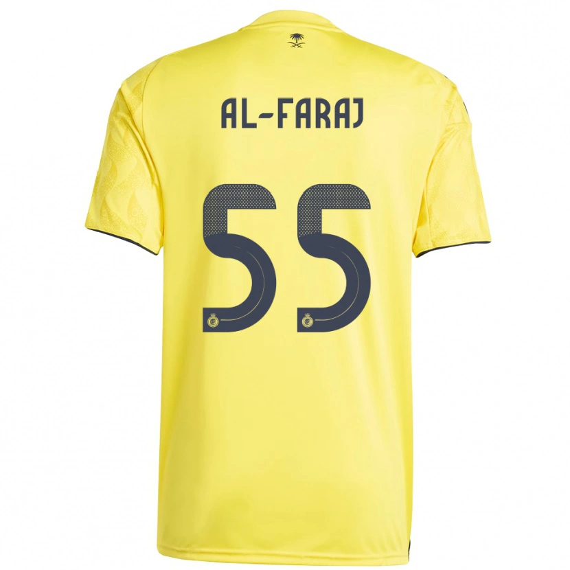 Danxen Mulher Camisola Abdulaziz Al-Faraj #55 Amarelo Preto Principal 2025/26 Camisa Brasil