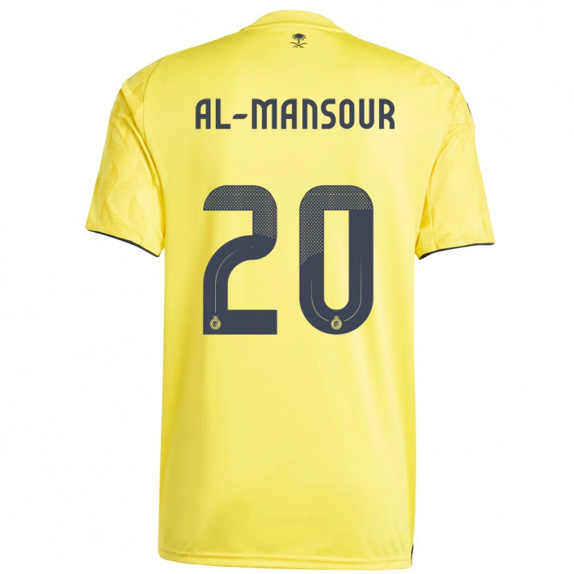 Danxen Mulher Camisola Hamad Al-Mansour #20 Amarelo Preto Principal 2025/26 Camisa Brasil