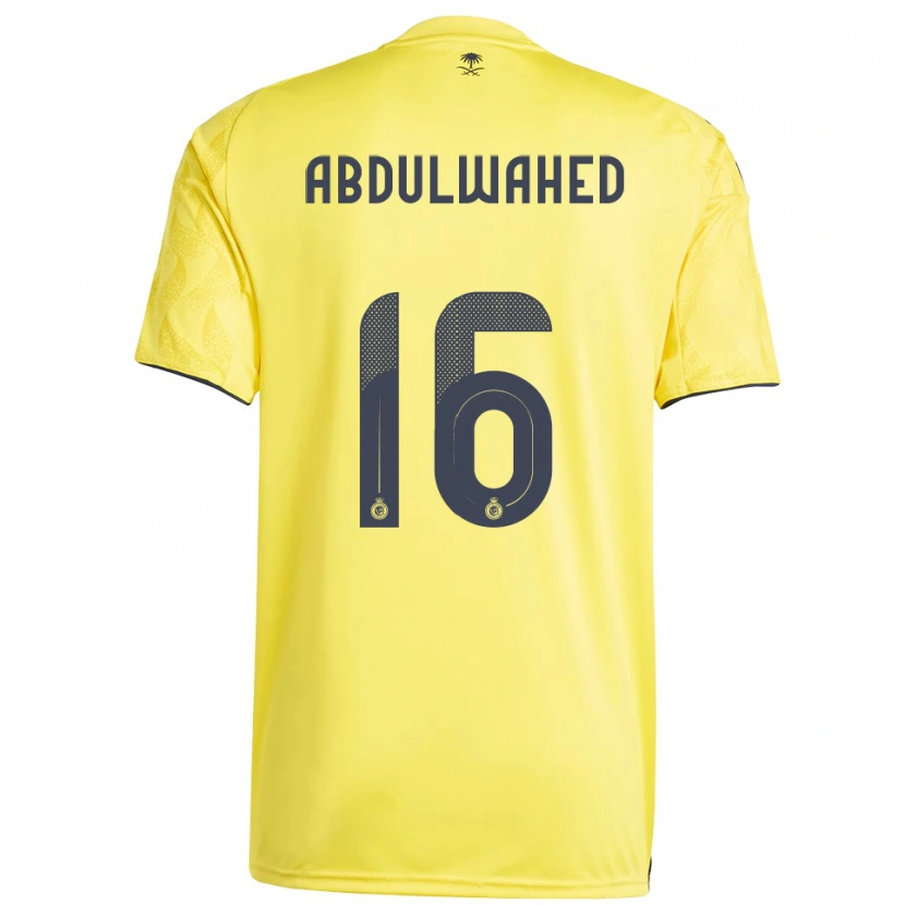 Danxen Mulher Camisola Ghader Abdulwahed #16 Amarelo Preto Principal 2025/26 Camisa Brasil