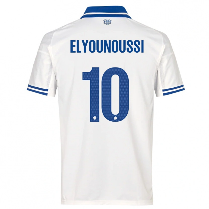 Danxen Mulher Camisola Mohamed Elyounoussi #10 Branco Azul Principal 2025/26 Camisa Brasil