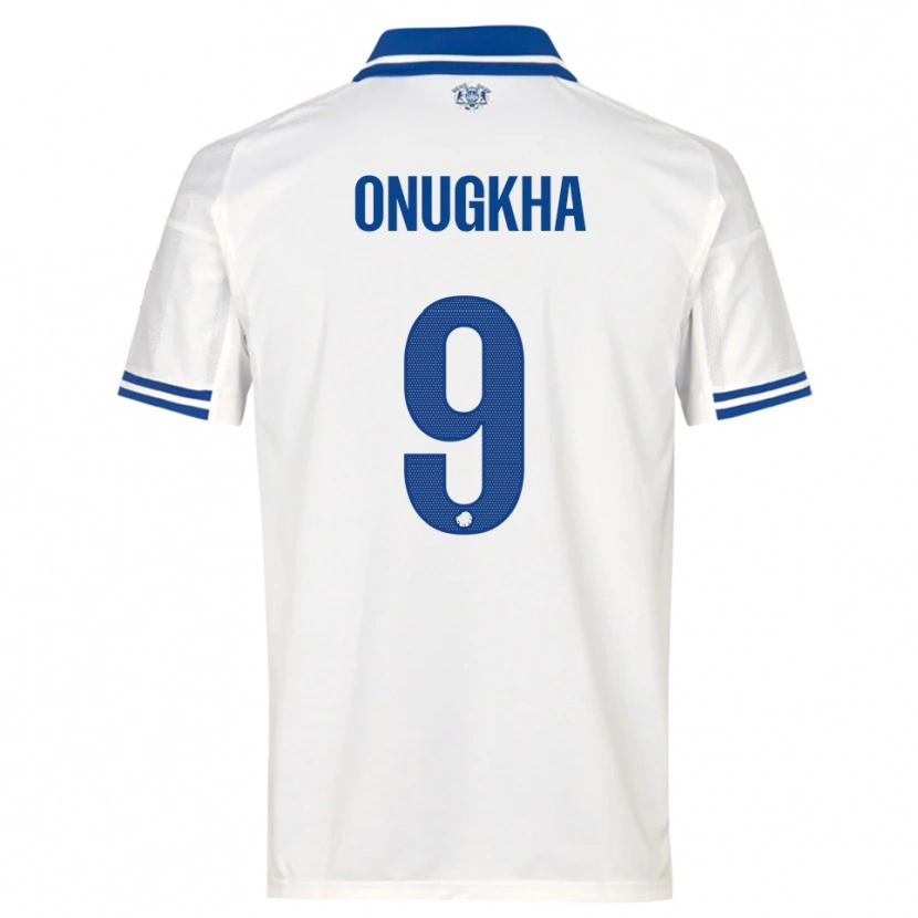 Danxen Mulher Camisola German Onugkha #9 Branco Azul Principal 2025/26 Camisa Brasil