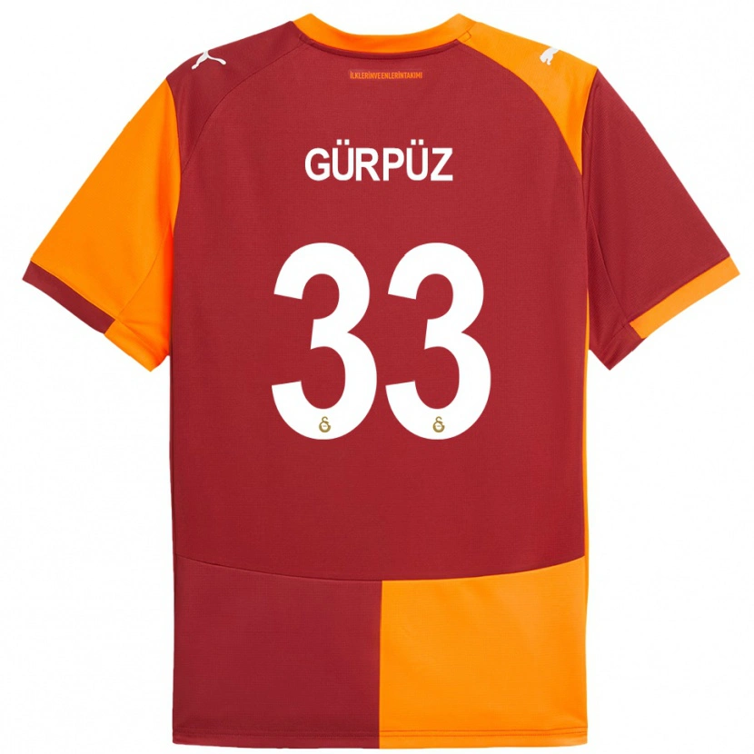 Danxen Mulher Camisola Gökdeniz Gürpüz #33 Vermelho Laranja Principal 2025/26 Camisa Brasil