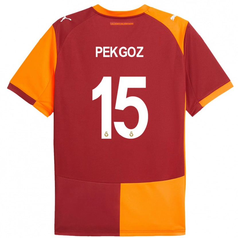 Danxen Mulher Camisola Berra Pekgöz #15 Vermelho Laranja Principal 2025/26 Camisa Brasil