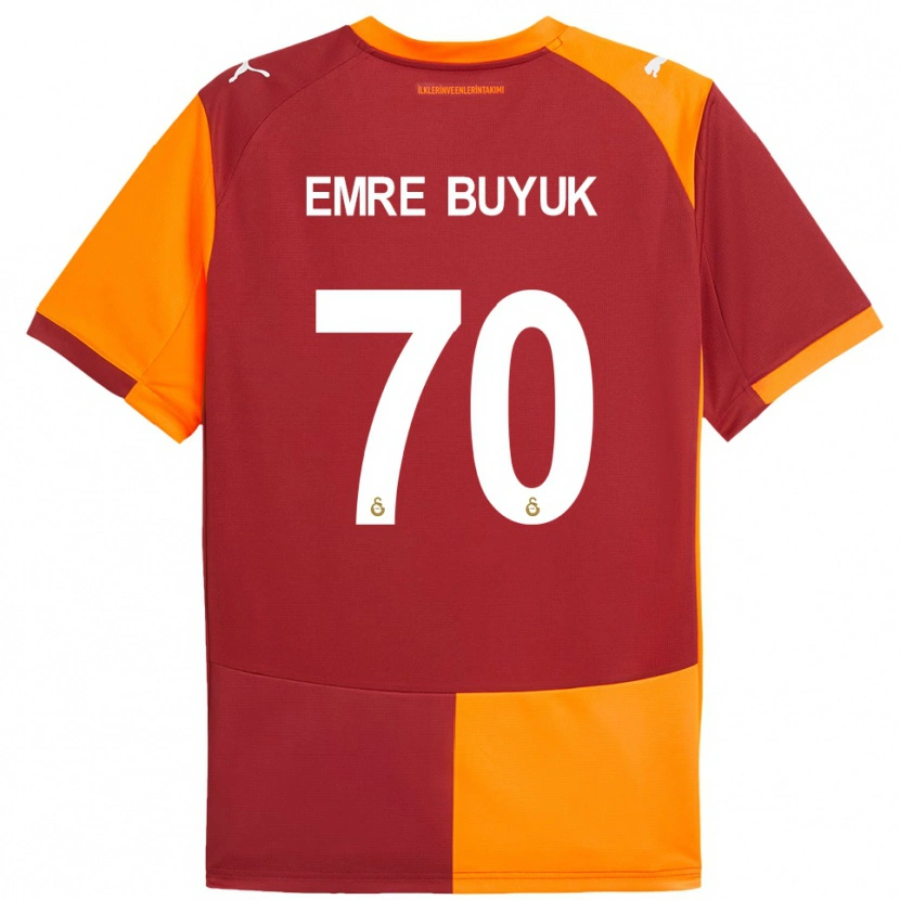 Danxen Mulher Camisola Enes Emre Büyük #70 Vermelho Laranja Principal 2025/26 Camisa Brasil