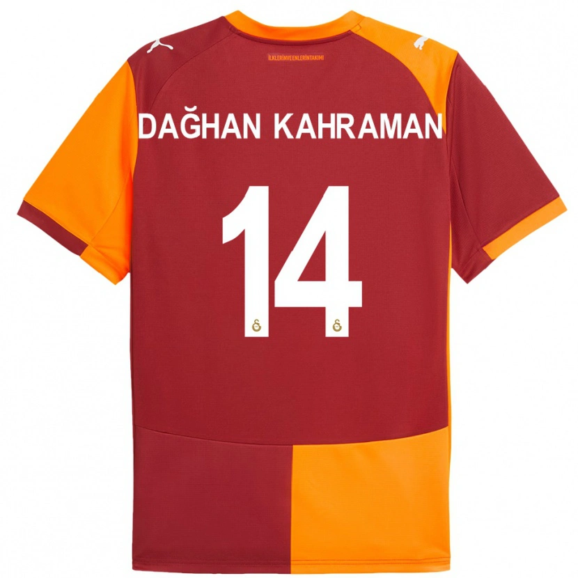 Danxen Mulher Camisola Yusuf Dağhan Kahraman #14 Vermelho Laranja Principal 2025/26 Camisa Brasil