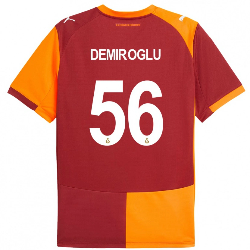 Danxen Mulher Camisola Baran Demiroğlu #56 Vermelho Laranja Principal 2025/26 Camisa Brasil