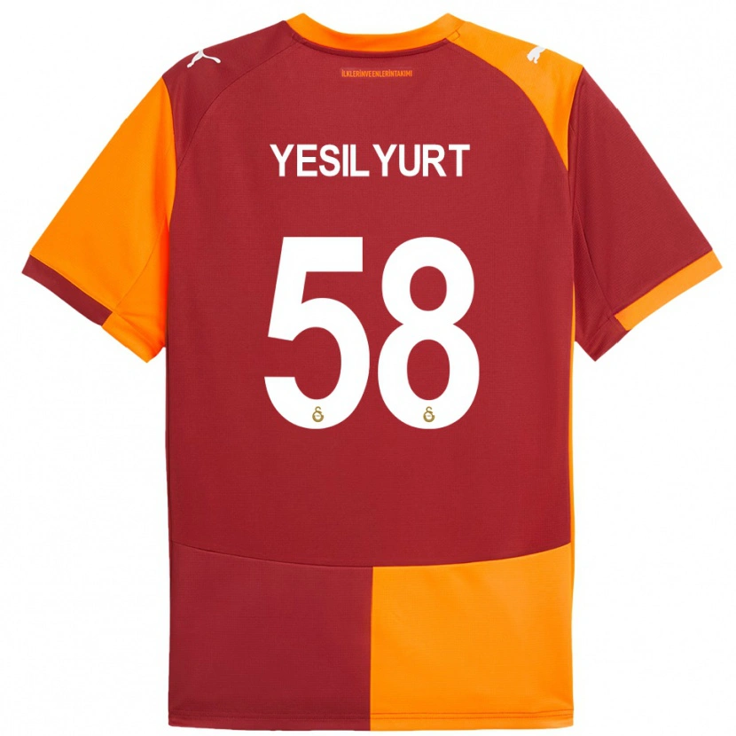 Danxen Mulher Camisola Ali Yeşilyurt #58 Vermelho Laranja Principal 2025/26 Camisa Brasil