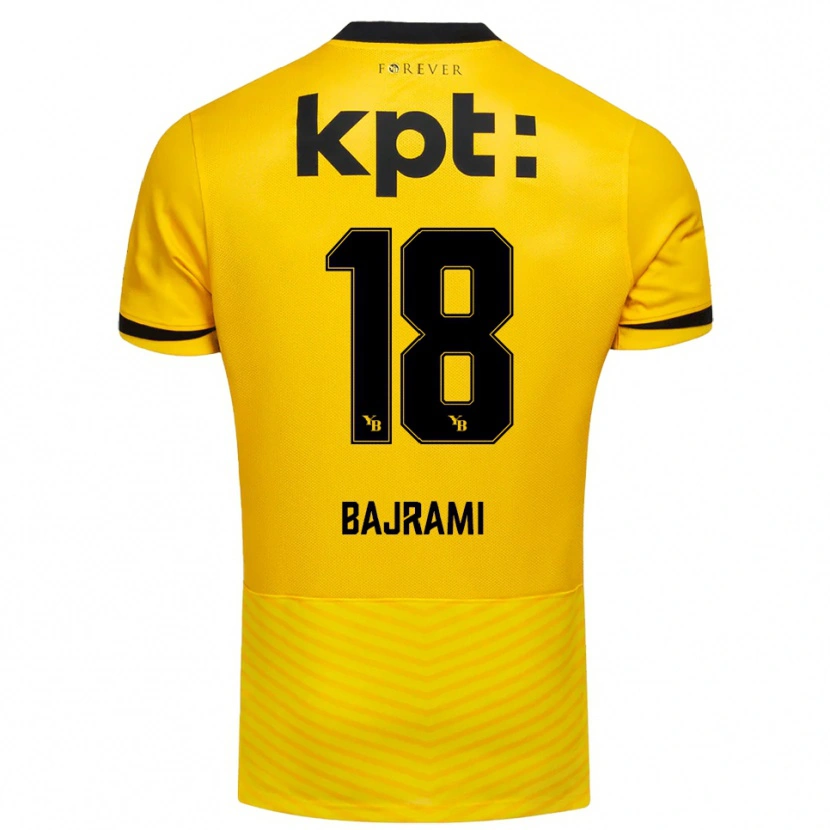 Danxen Mulher Camisola Ardian Bajrami #18 Amarelo Preto Principal 2025/26 Camisa Brasil