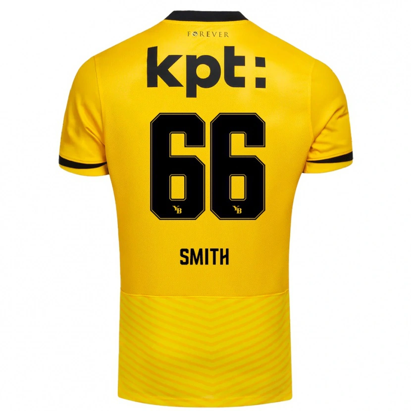 Danxen Mulher Camisola Rhodri Smith #66 Amarelo Preto Principal 2025/26 Camisa Brasil