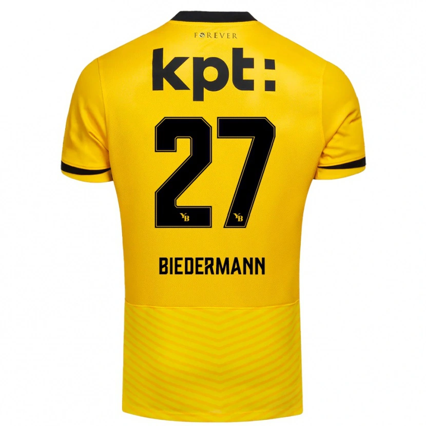 Danxen Mulher Camisola Tamara Biedermann #27 Amarelo Preto Principal 2025/26 Camisa Brasil