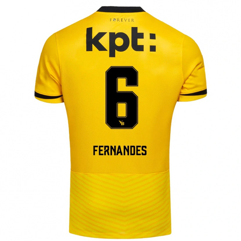 Danxen Mulher Camisola Edimilson Fernandes #6 Amarelo Preto Principal 2025/26 Camisa Brasil