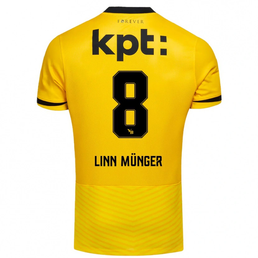 Danxen Mulher Camisola Noa Linn Münger #8 Amarelo Preto Principal 2025/26 Camisa Brasil