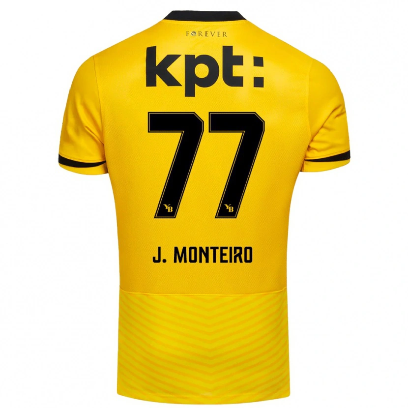 Danxen Mulher Camisola Joël Monteiro #77 Amarelo Preto Principal 2025/26 Camisa Brasil