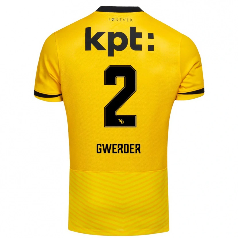 Danxen Mulher Camisola Fabrice Gwerder #2 Amarelo Preto Principal 2025/26 Camisa Brasil