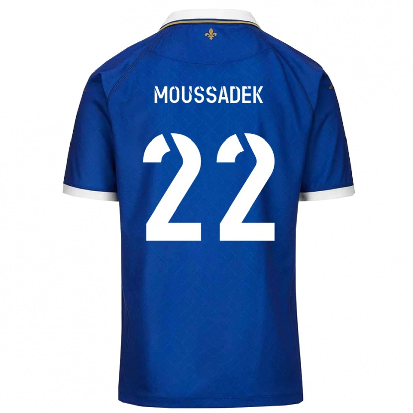 Danxen Mulher Camisola Djamal Moussadek #22 Azul Dourado Principal 2025/26 Camisa Brasil
