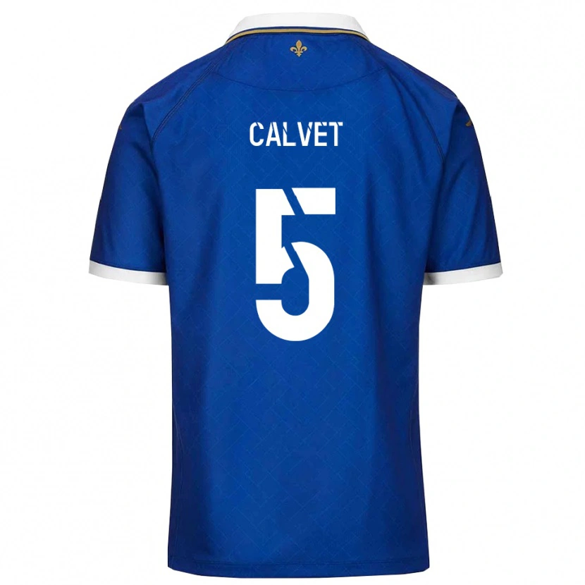 Danxen Mulher Camisola Raphaël Calvet #5 Azul Dourado Principal 2025/26 Camisa Brasil
