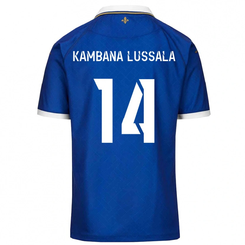 Danxen Mulher Camisola Francisco Kambana Lussala #14 Azul Dourado Principal 2025/26 Camisa Brasil