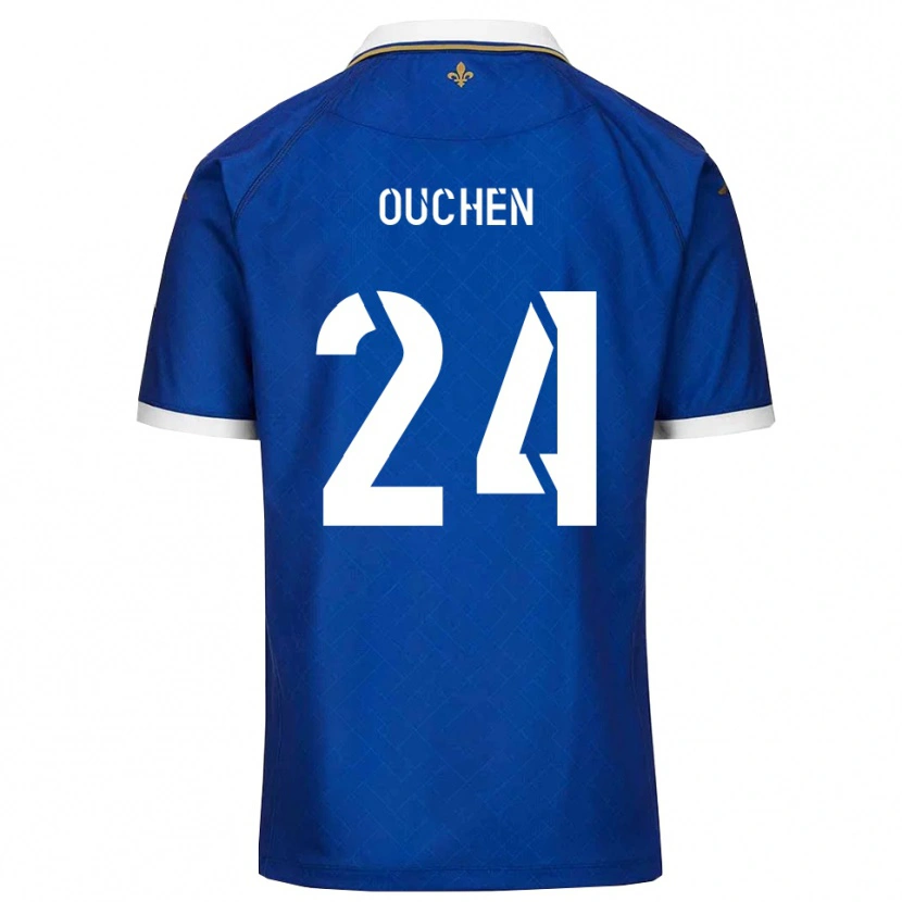 Danxen Mulher Camisola Ali Ouchen #24 Azul Dourado Principal 2025/26 Camisa Brasil