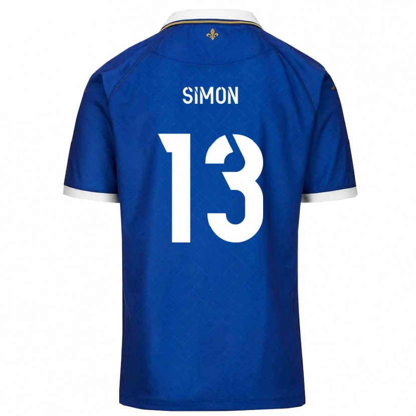 Danxen Mulher Camisola Elie Simon #13 Azul Dourado Principal 2025/26 Camisa Brasil