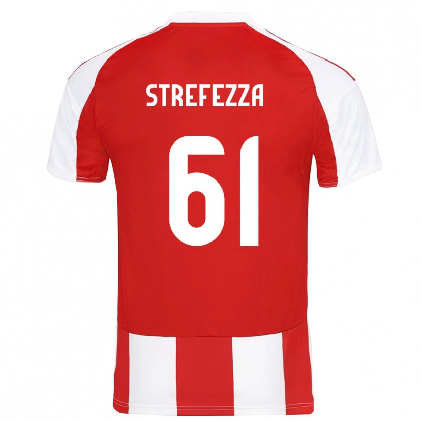 Danxen Mulher Camisola Gabriel Strefezza #61 Vermelho Branco Principal 2025/26 Camisa Brasil