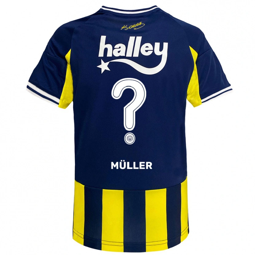 Danxen Mulher Camisola Fabian Emre Ernst Müller #0 Amarelo Marinho Branco Principal 2025/26 Camisa Brasil