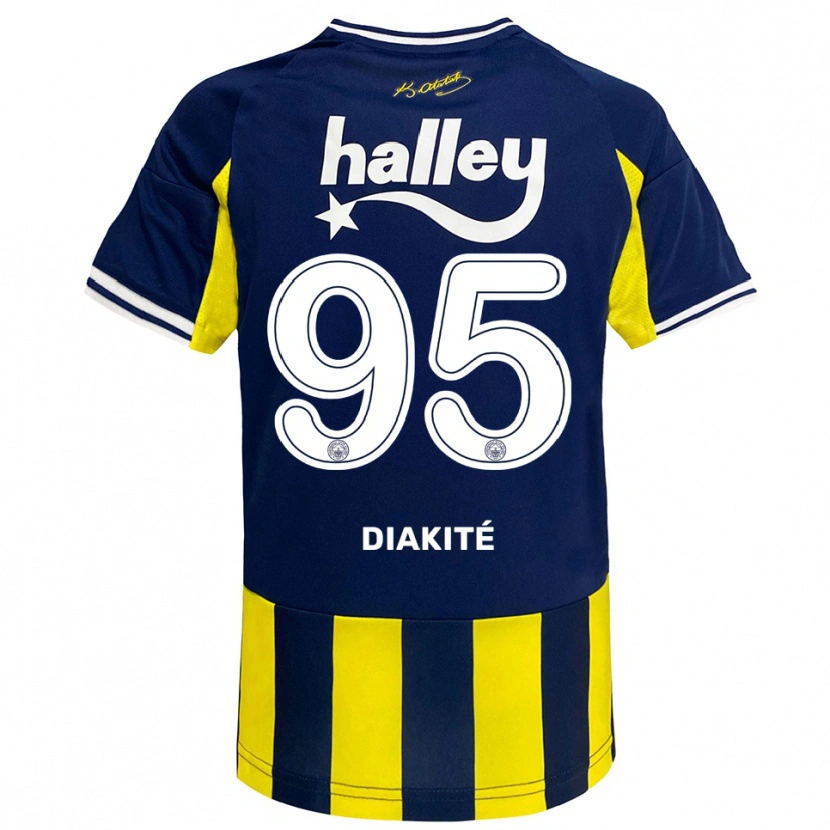 Danxen Mulher Camisola Mariam Diakité #95 Amarelo Marinho Branco Principal 2025/26 Camisa Brasil