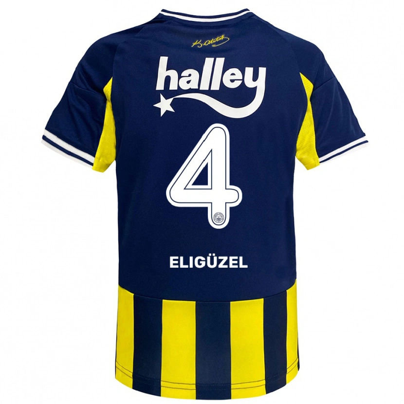 Danxen Mulher Camisola Boran Eligüzel #4 Amarelo Marinho Branco Principal 2025/26 Camisa Brasil