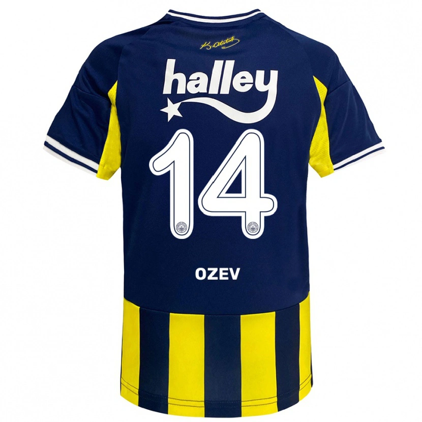 Danxen Mulher Camisola Ümran Özev #14 Amarelo Marinho Branco Principal 2025/26 Camisa Brasil