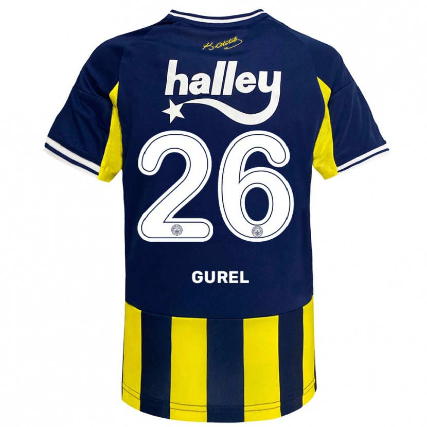 Danxen Mulher Camisola Cansu Gürel #26 Amarelo Marinho Branco Principal 2025/26 Camisa Brasil