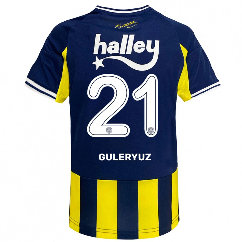 Danxen Mulher Camisola Göknur Güleryüz #21 Amarelo Marinho Branco Principal 2025/26 Camisa Brasil