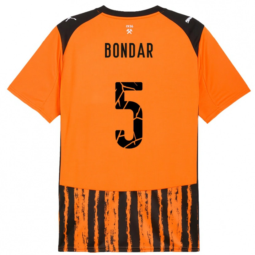 Danxen Mulher Camisola Valeriy Bondar #5 Laranja Preto Principal 2025/26 Camisa Brasil