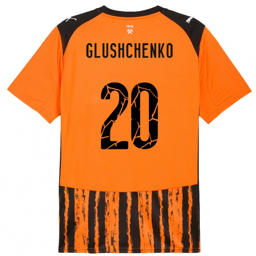 Danxen Mulher Camisola Anton Glushchenko #20 Laranja Preto Principal 2025/26 Camisa Brasil