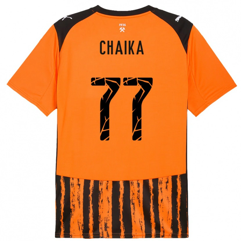 Danxen Mulher Camisola Nadiia Chaika #77 Laranja Preto Principal 2025/26 Camisa Brasil