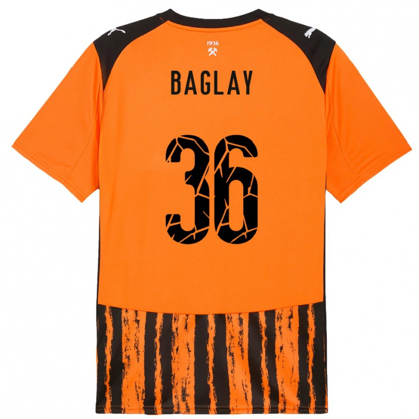 Danxen Mulher Camisola Rostyslav Baglay #36 Laranja Preto Principal 2025/26 Camisa Brasil