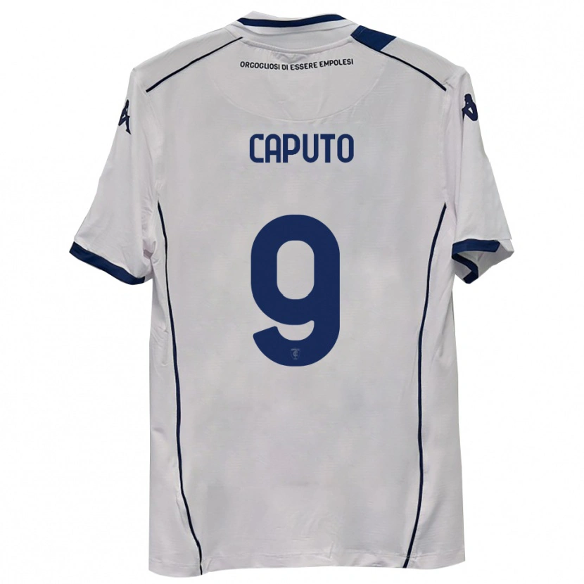 Danxen Mulher Camisola Francesco Caputo #9 Azul Marinho Escuro Alternativa 2025/26 Camisa Brasil